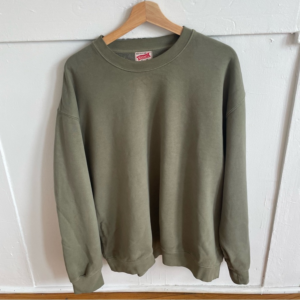 Madewell Men's Olive Crewneck Sweater
